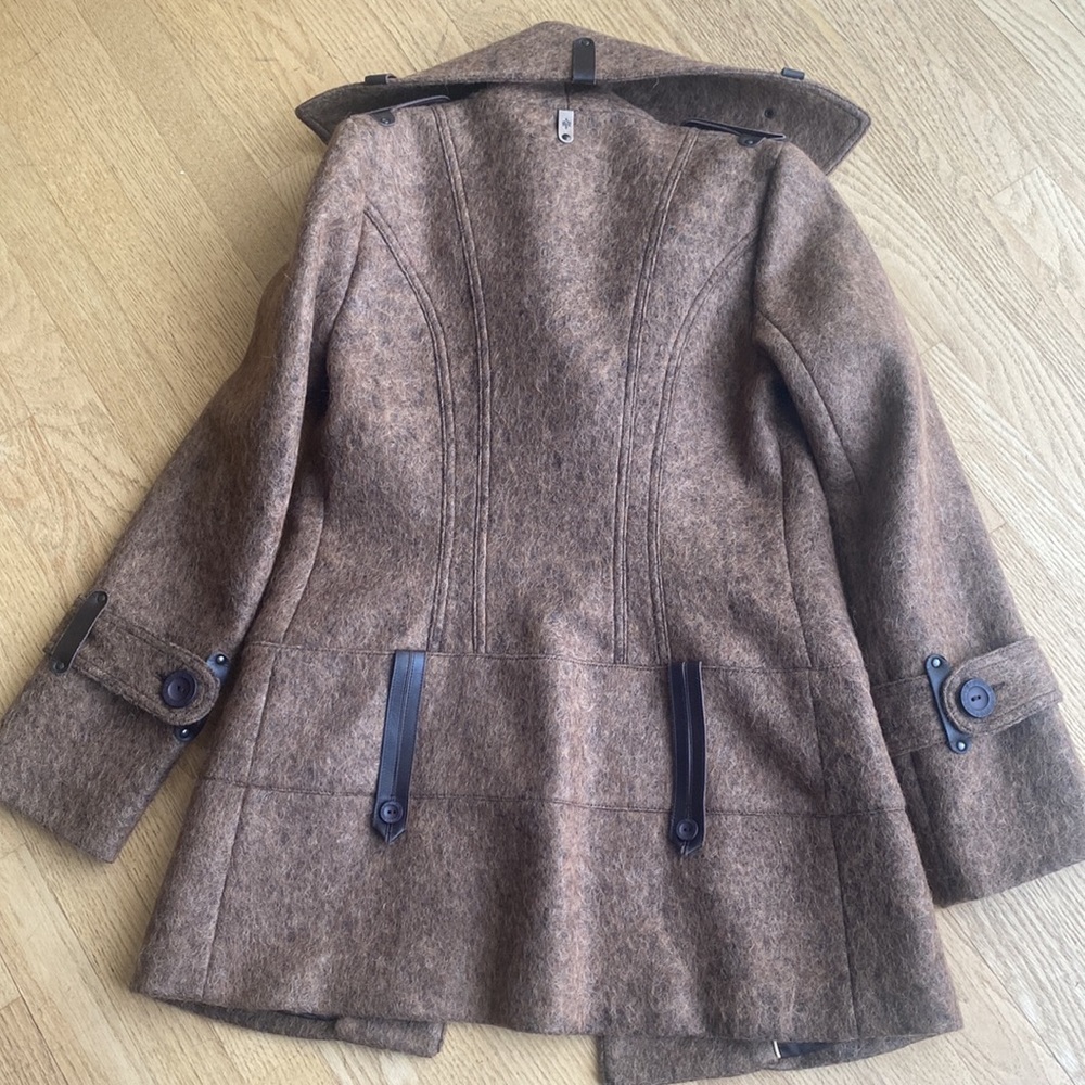 NEW Mackage womens pea coat sz. Small. Wool / Cashmere blend. Made in Canada - Picture 9 of 13